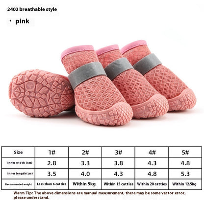 Wear-resistant Breathable Dog Shoes