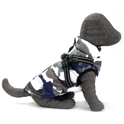 Pet Dog Jacket With Lace Up Winter Warm Costume