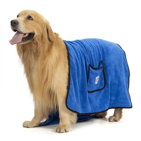 Pet Towel Dog Bathrobe Water Absorbent And Quick Drying
