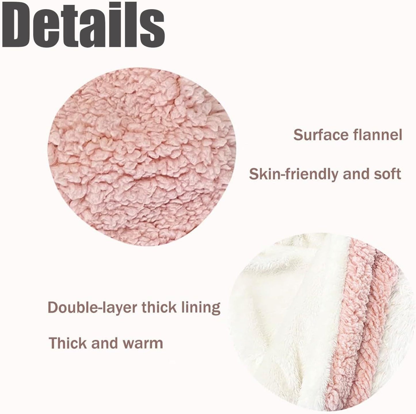 Skin Friendly and Double Layer Thick Lining Comfy Bear Blanket with Hood