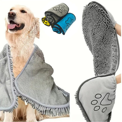 Premium Quality Super Absorbent Dog Bath Towel for Quick Drying and Comfort