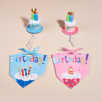 Creative Printing Dog Triangular Binder Birthday  Towel Accessories