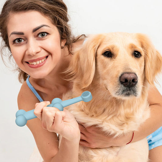 Pet Silicone Finger Toothbrush Oral Cleaning