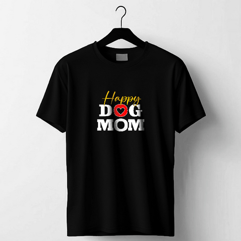 Happy Dogg Mom Black T-shirt