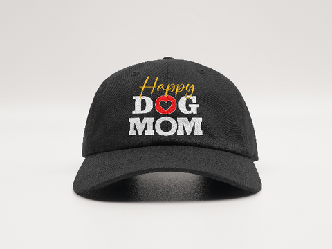 Happy Dogg Mom Black  Cap