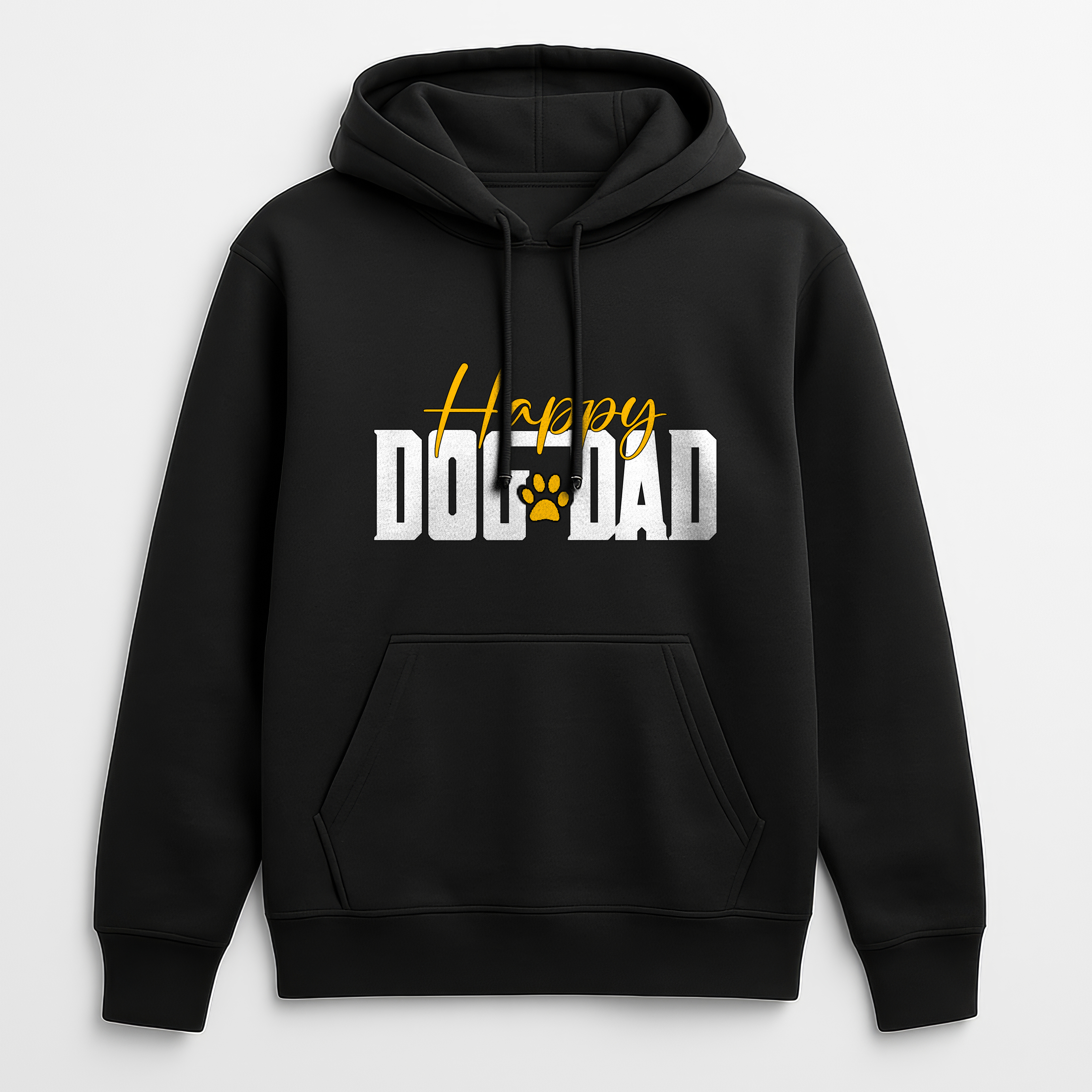 Happy Dogg Dad Black Hoodie