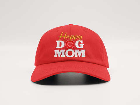Happy Dogg Mom Red Cap