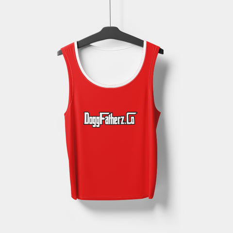 Dogg Fatherz Unisex Red Tank Tops